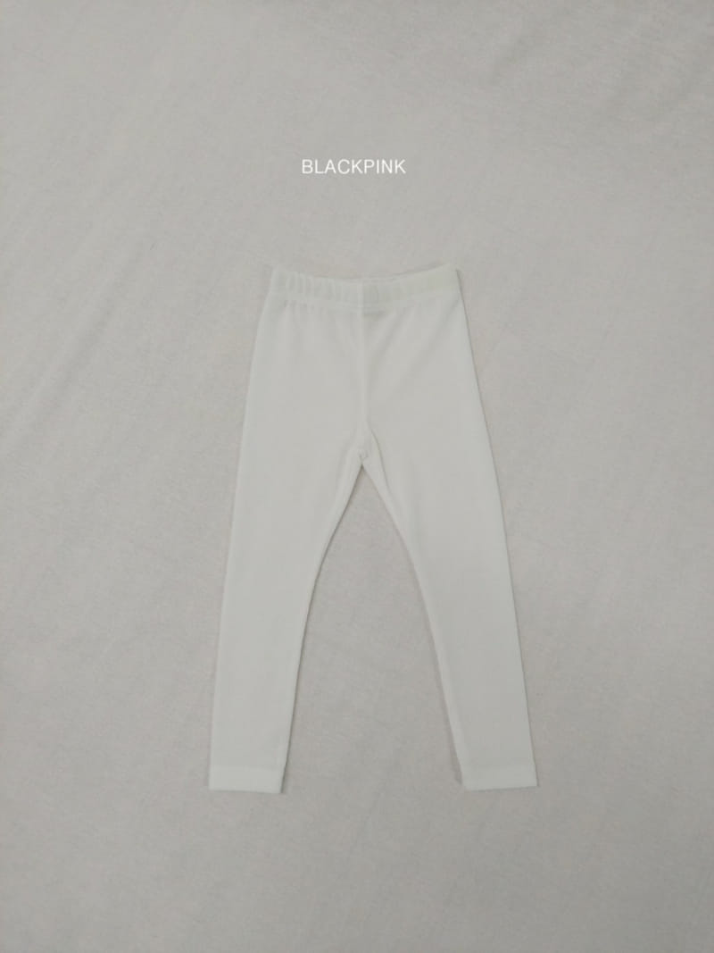 Black Pink - Korean Children Fashion - #Kfashion4kids - Calm Rib Leggings - 7