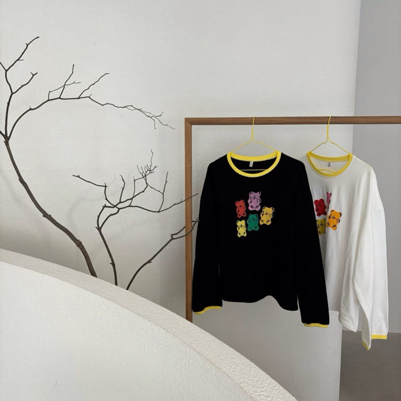 Boboj - Korean Children Fashion - #stylishchildhood - Mom 5 Bear Tee - 5