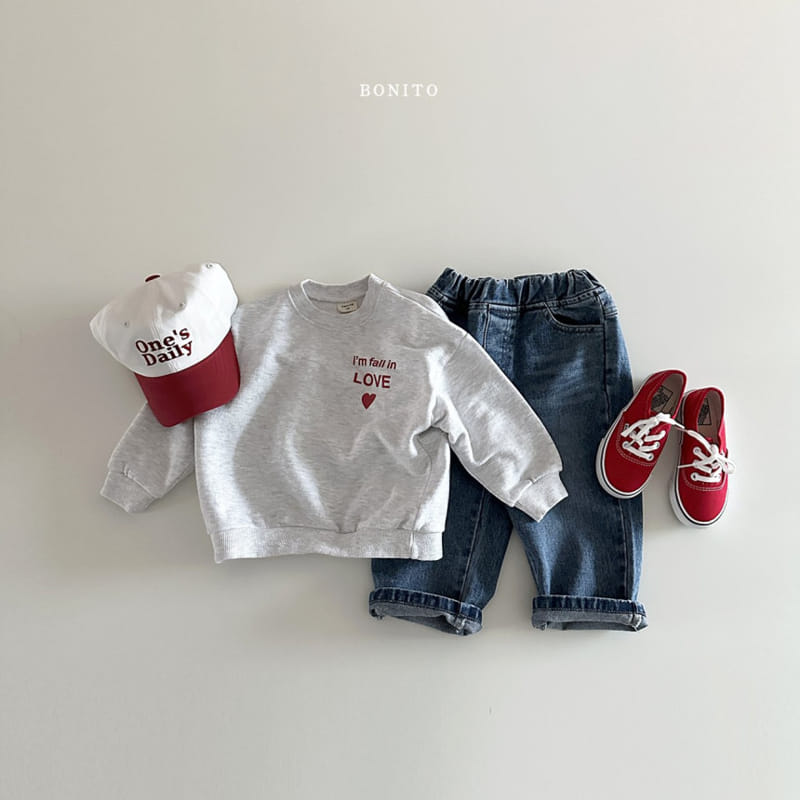 Bonito - Korean Baby Fashion - #babyboutique - Fall In Love Sweatshirt - 5