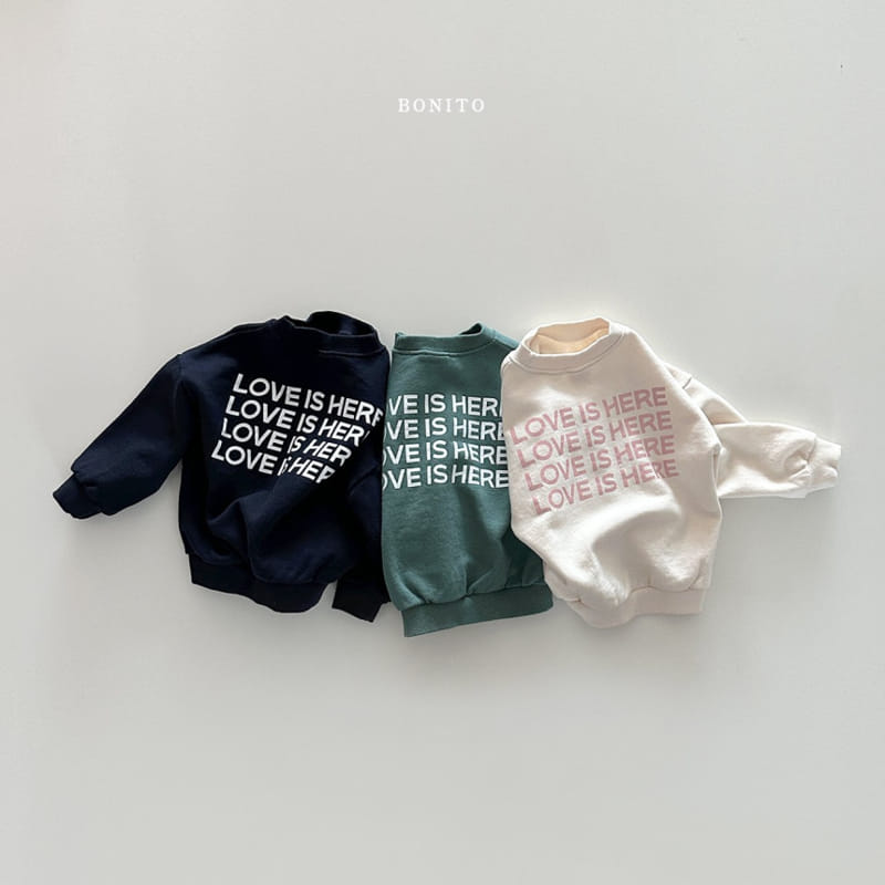 Bonito - Korean Baby Fashion - #babygirlfashion - Love Is Here Sweatshirt