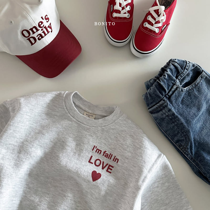 Bonito - Korean Baby Fashion - #babygirlfashion - Fall In Love Sweatshirt - 10