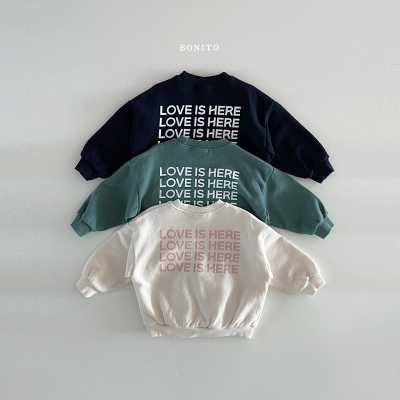 Bonito - Korean Baby Fashion - #babylifestyle - Love Is Here Sweatshirt - 2