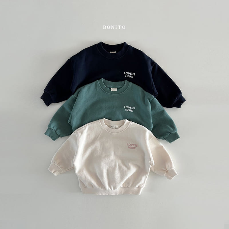 Bonito - Korean Baby Fashion - #babyoninstagram - Love Is Here Sweatshirt - 3