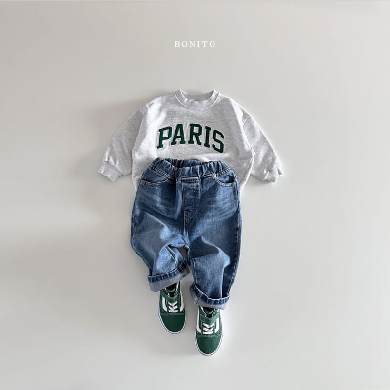 Bonito - Korean Baby Fashion - #babyootd - Cat Brushy Denim Pants - 7