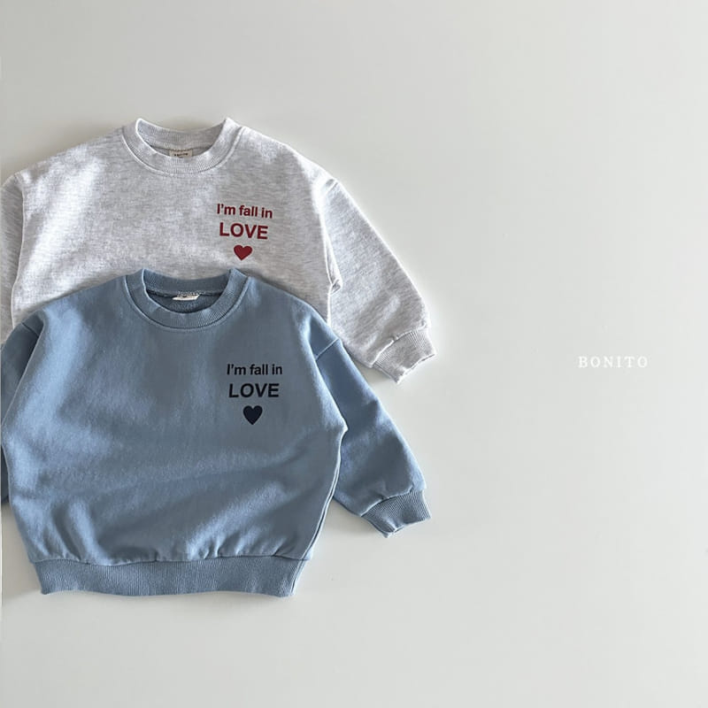 Bonito - Korean Baby Fashion - #onlinebabyboutique - Fall In Love Sweatshirt - 2