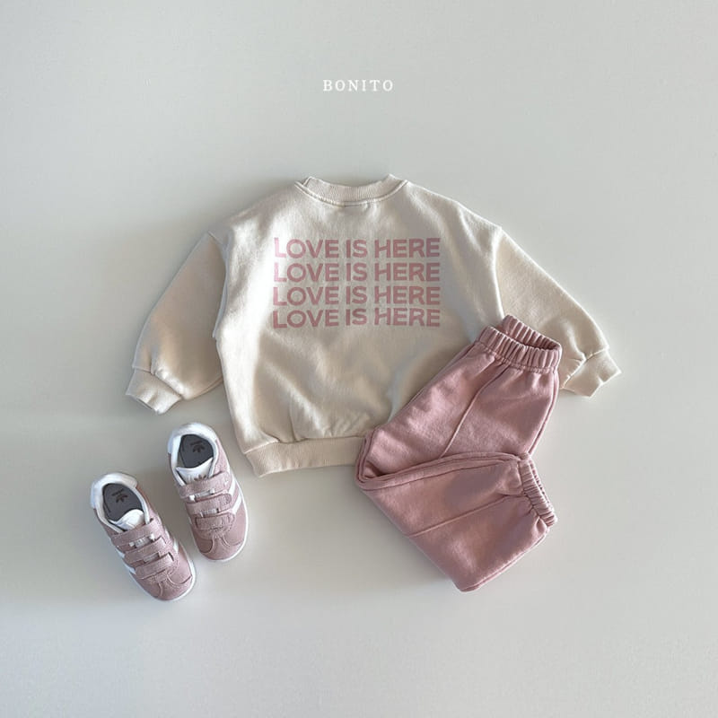 Bonito - Korean Baby Fashion - #onlinebabyshop - Love Is Here Sweatshirt - 9