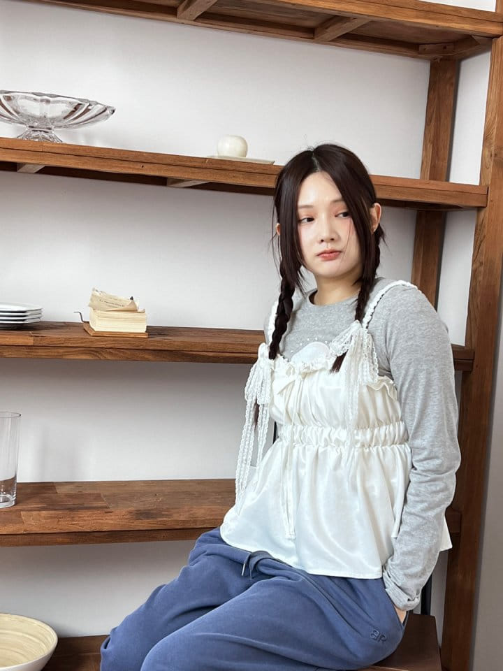 Bricklane - Korean Women Fashion - #momslook - Unbalance Banding Blouse  - 8