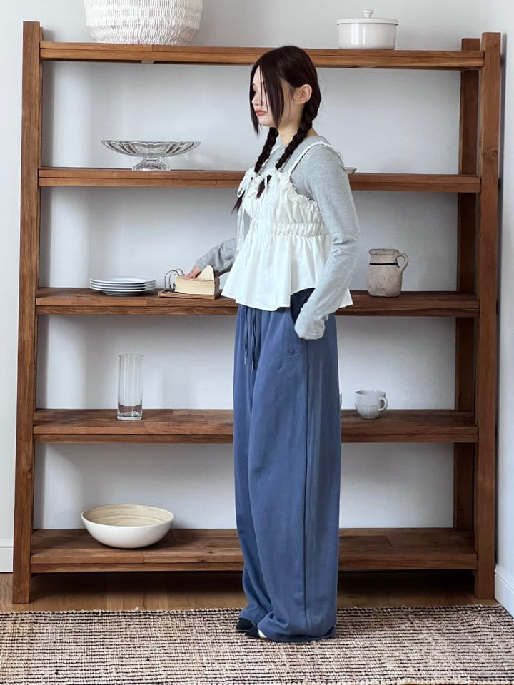 Bricklane - Korean Women Fashion - #momslook - BR Pig Terry Pants - 11