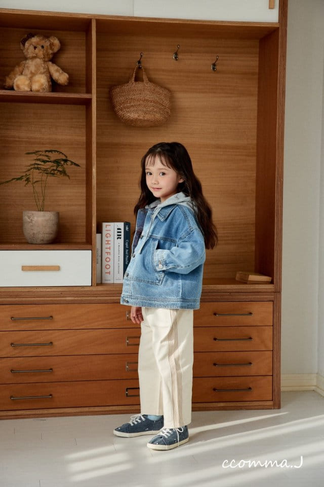 Ccommaj - Korean Children Fashion - #childofig - Kangaroo Denim Jacket - 6