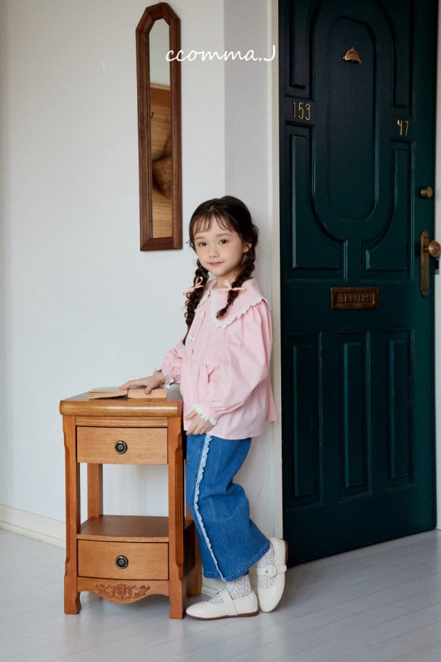 Ccommaj - Korean Children Fashion - #fashionkids - Lalisa Denim Pants - 5