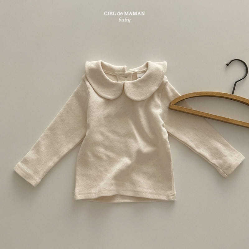 Ciel De Maman - Korean Children Fashion - #childrensboutique - Dungca Eyelet Tee