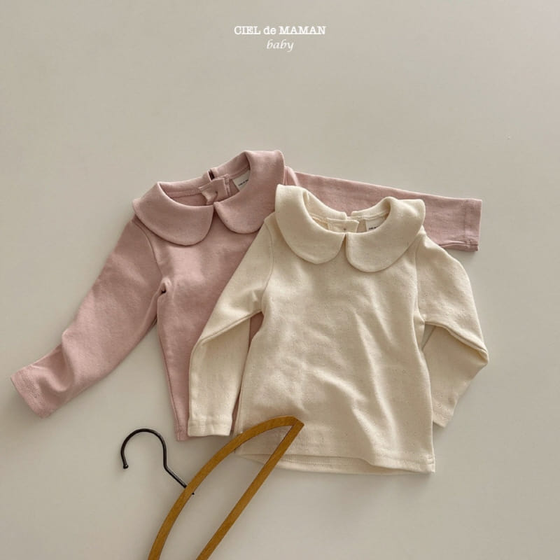 Ciel De Maman - Korean Children Fashion - #discoveringself - Dungca Eyelet Tee - 3