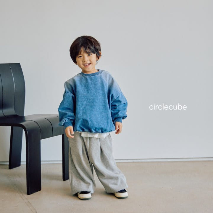 Circle Cube - Korean Children Fashion - #childofig - Indigo Sweatshirt - 7