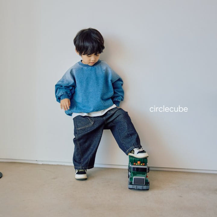 Circle Cube - Korean Children Fashion - #fashionkids - Indigo Sweatshirt - 11