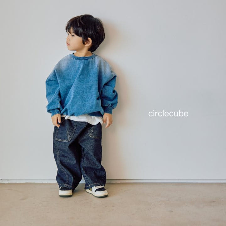 Circle Cube - Korean Children Fashion - #magicofchildhood - Indigo Sweatshirt