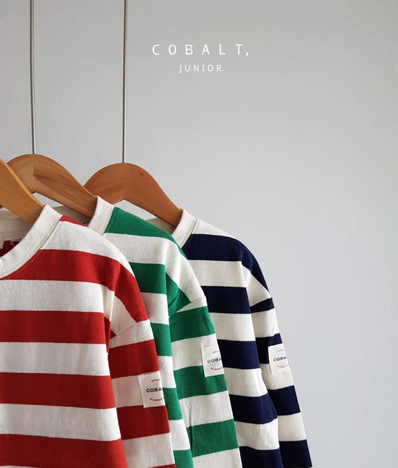 Cobalt - Korean Children Fashion - #childrensboutique - Label Line Tee - 10