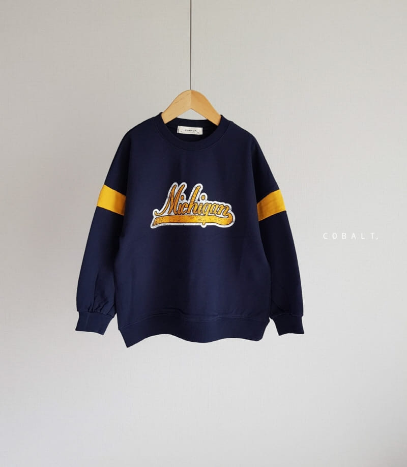 Cobalt - Korean Children Fashion - #kidsshorts - Michigan Sweatshirt - 4