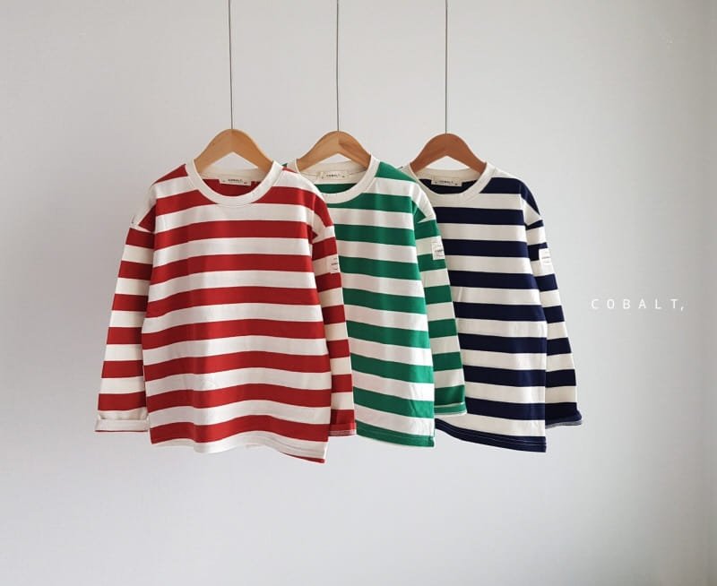 Cobalt - Korean Children Fashion - #Kfashion4kids - Label Line Tee - 4