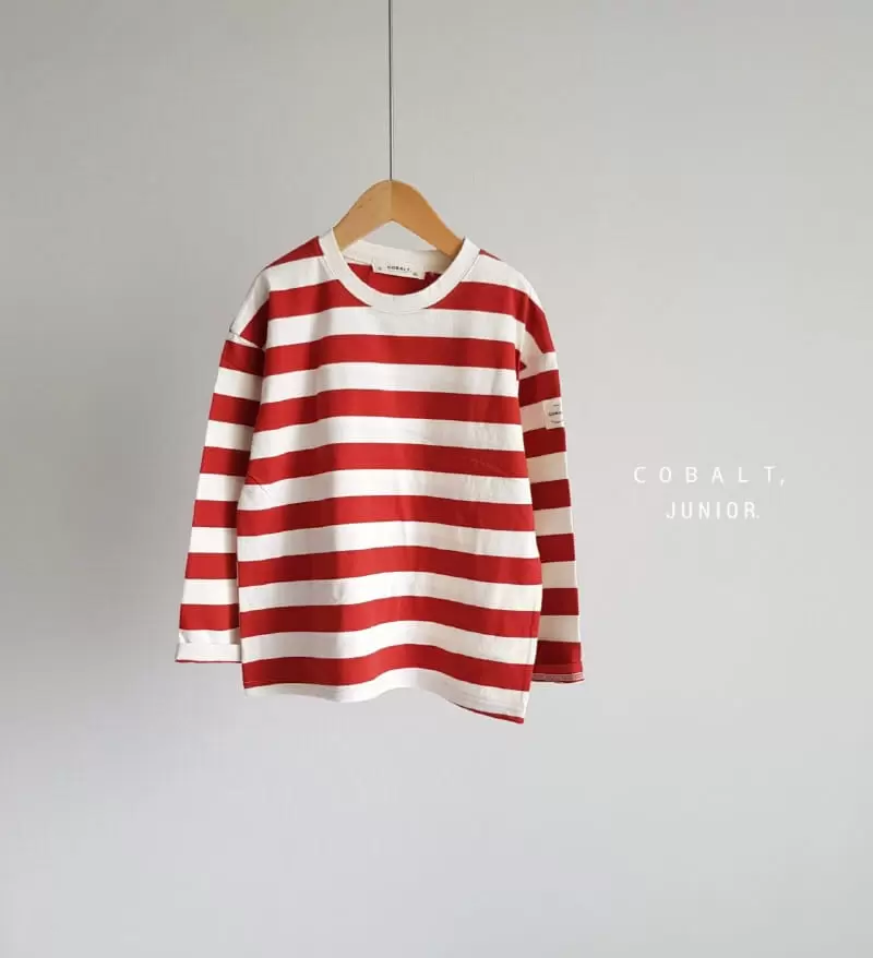 Cobalt - Korean Children Fashion - #magicofchildhood - Label Line Tee - 5