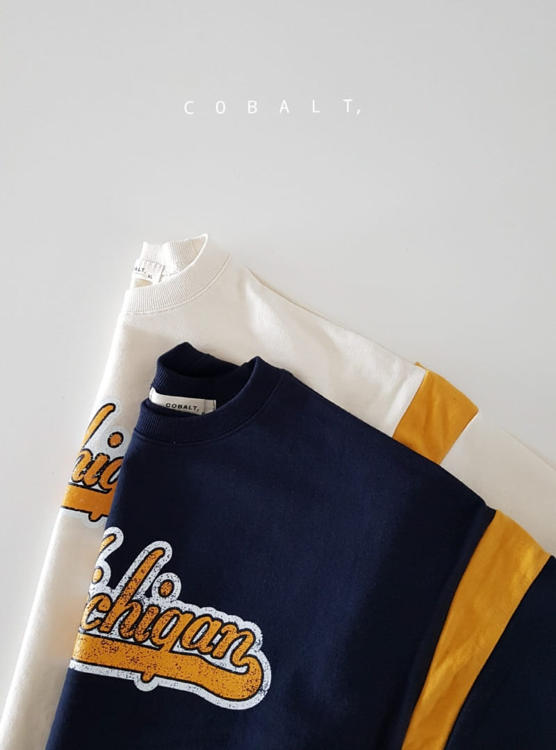 Cobalt - Korean Children Fashion - #prettylittlegirls - Michigan Sweatshirt - 10