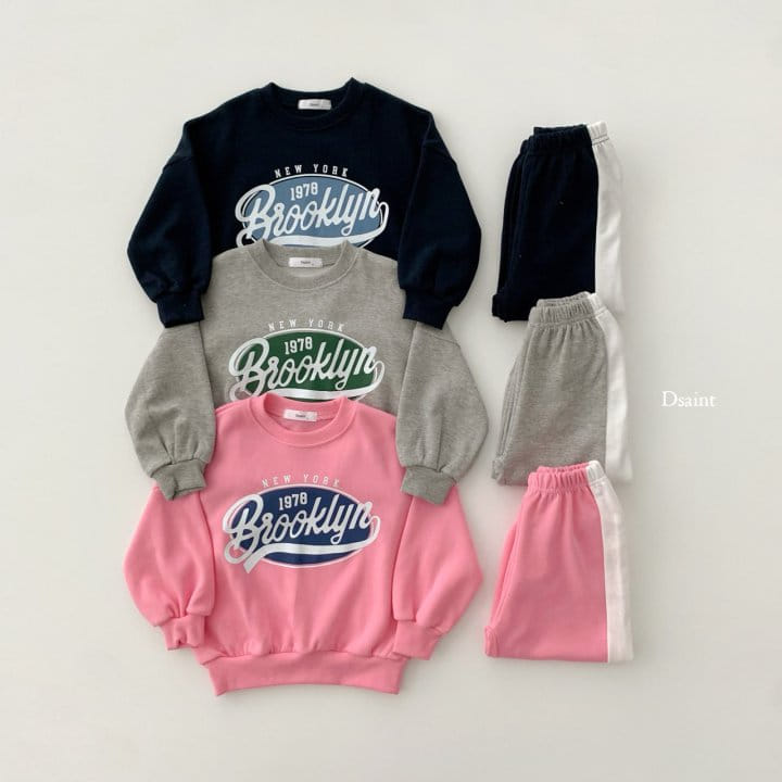 Dsaint - Korean Children Fashion - #designkidswear - 1987 Brook Color Top Bottom Set - 3