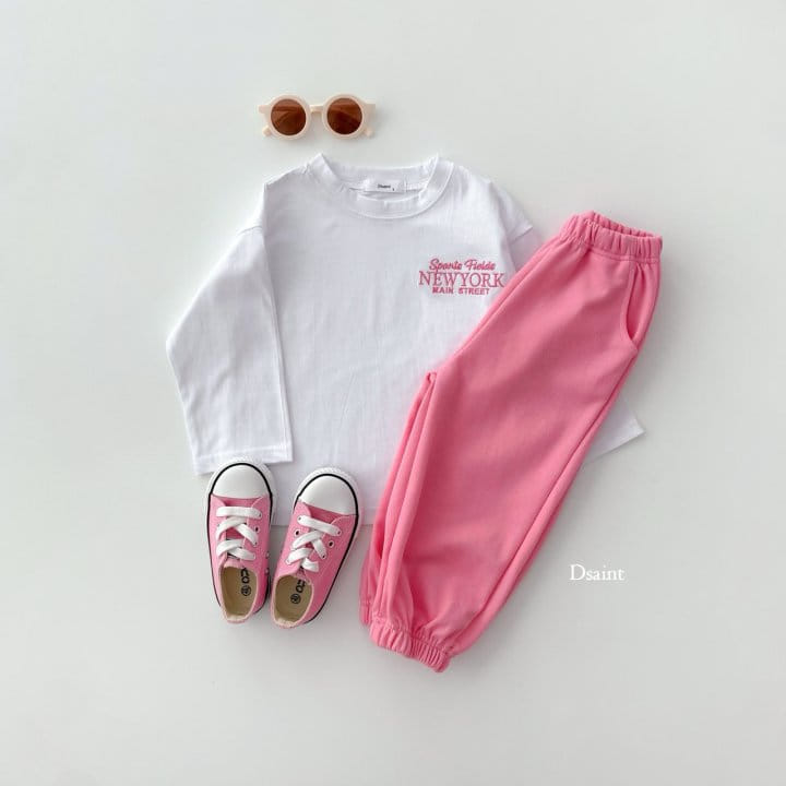 Dsaint - Korean Children Fashion - #discoveringself - Sports Fild Tee Top Bottom Set - 4