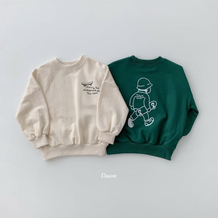 Dsaint - Korean Children Fashion - #toddlerclothing - Skates Club Sweatshirt