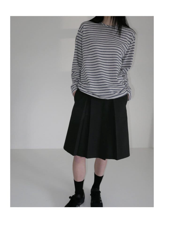 Enten - Korean Women Fashion - #momslook - Sea Stripe Tee