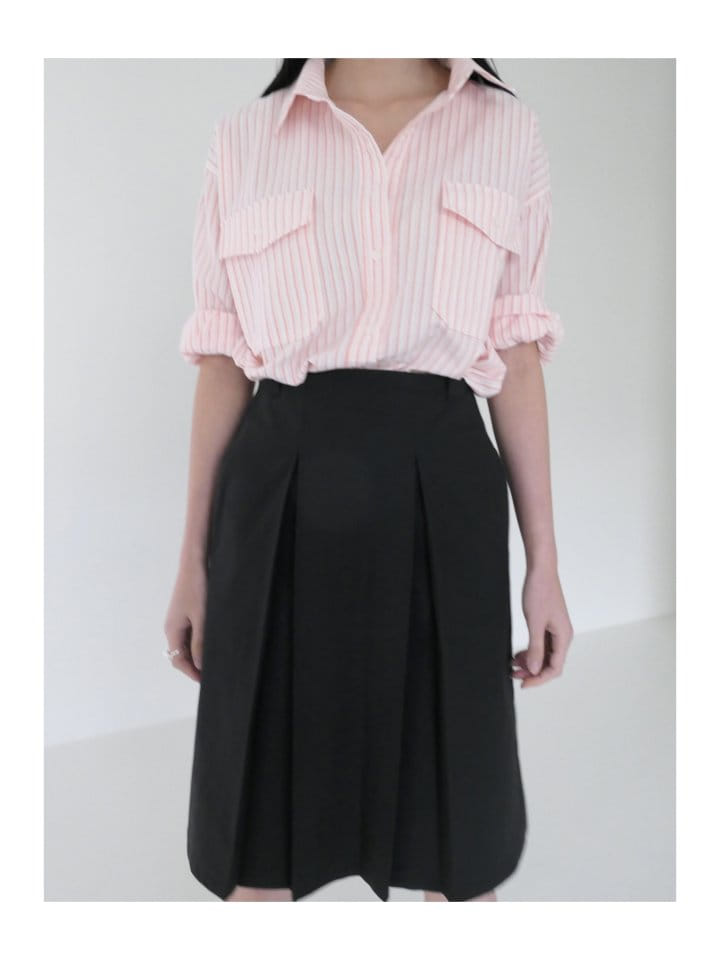 Enten - Korean Women Fashion - #vintageinspired - Tera Wrinkle Skirt - 9