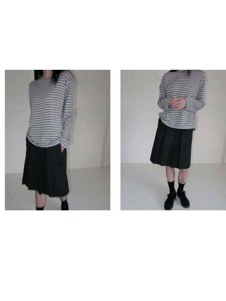 Enten - Korean Women Fashion - #womensfashion - Sea Stripe Tee - 2