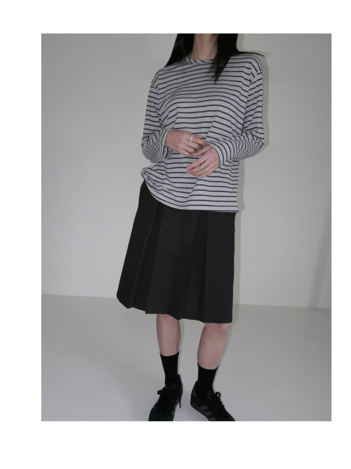 Enten - Korean Women Fashion - #momslook - Sea Stripe Tee - 4