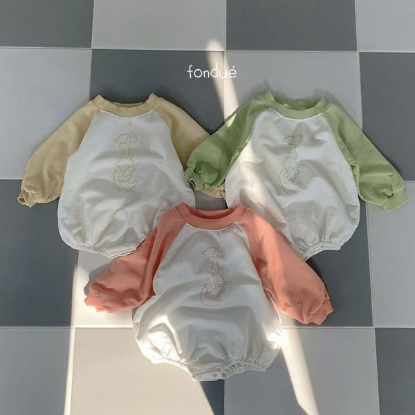 Fondue - Korean Baby Fashion - #babyboutique - Dino Top Body Suit