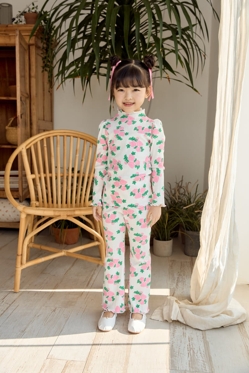 Ggomare - Korean Children Fashion - #stylishchildhood - Flower Boots Cut Pants - 8