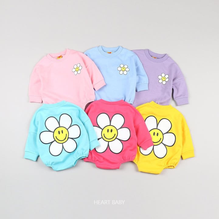 Heart Baby - Korean Baby Fashion - #babyboutique - Big Sunflower Body Suit