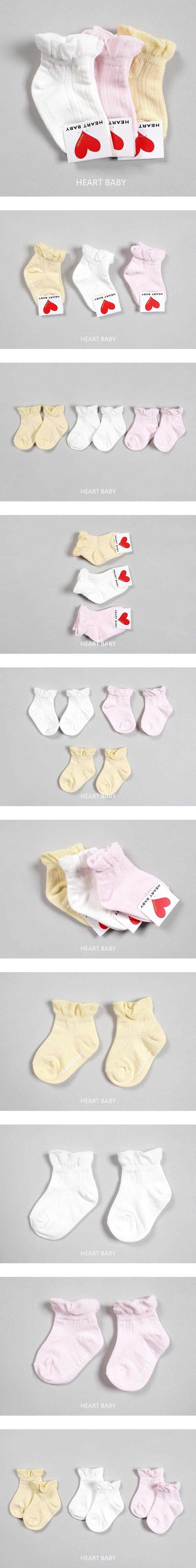 Heart Baby - Korean Baby Fashion - #babyoutfit - Ruffle Sneakers Socks - 2