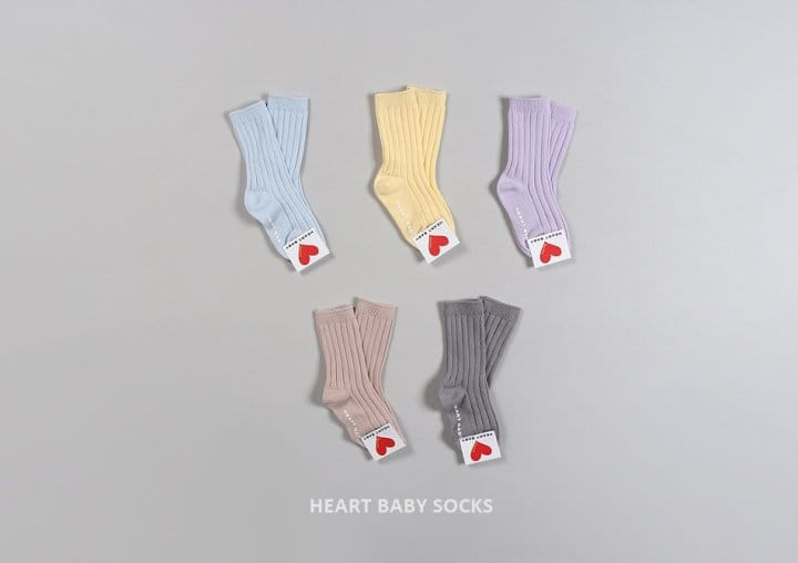 Heart Baby - Korean Baby Fashion - #babyoutfit - Pastel Boodle Socks