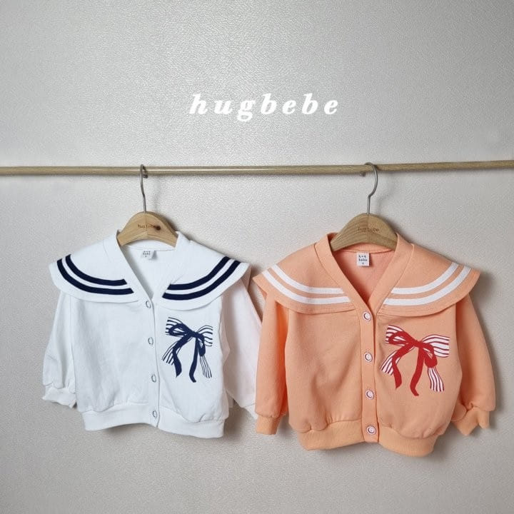 Hug Bebe - Korean Children Fashion - #childofig - Sera Collar Ribbon Cardigan