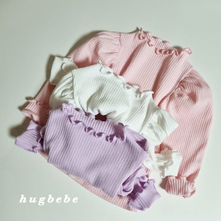 Hug Bebe - Korean Children Fashion - #childrensboutique - Soft Rib Puff Tee