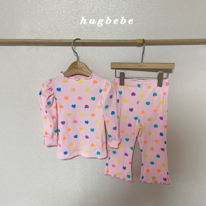 Hug Bebe - Korean Children Fashion - #childrensboutique - Heart Manddang Puff Tee - 7