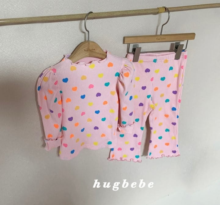 Hug Bebe - Korean Children Fashion - #childrensboutique - Heart Manddang Frill Pants - 6