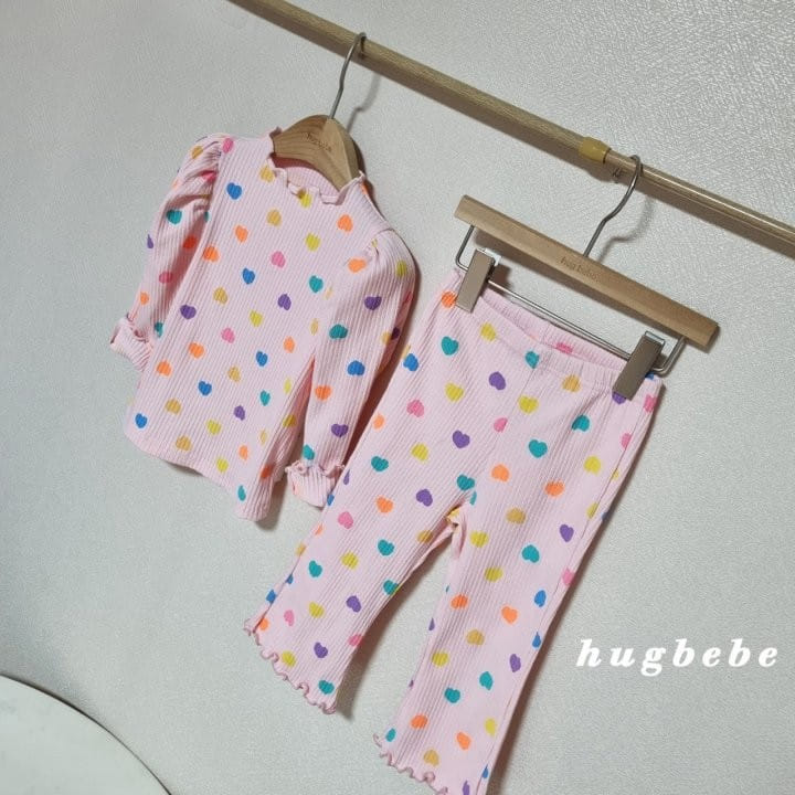 Hug Bebe - Korean Children Fashion - #designkidswear - Heart Manddang Frill Pants - 7