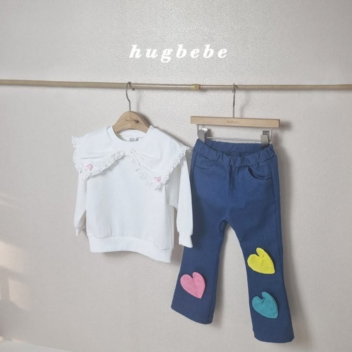 Hug Bebe - Korean Children Fashion - #designkidswear - Heart Boots Cut Pants - 6