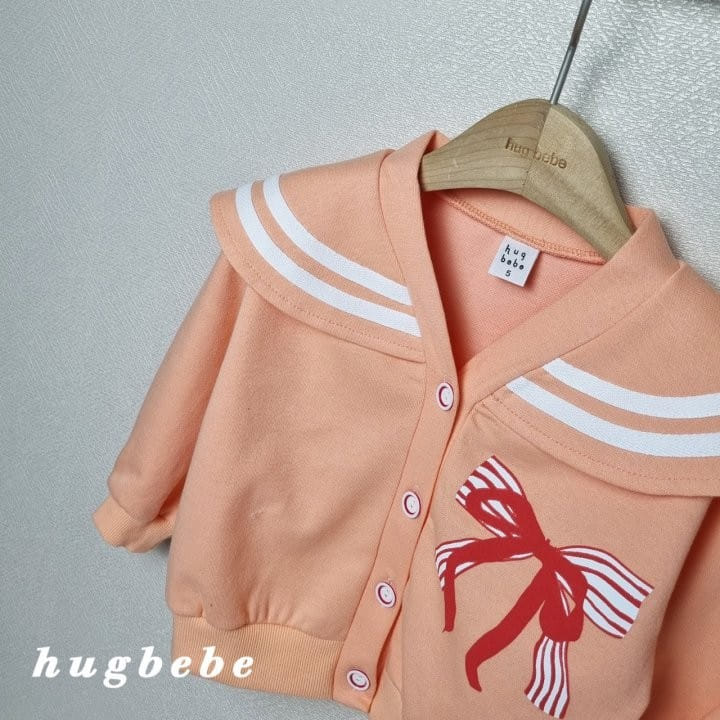 Hug Bebe - Korean Children Fashion - #designkidswear - Sera Collar Ribbon Cardigan - 4