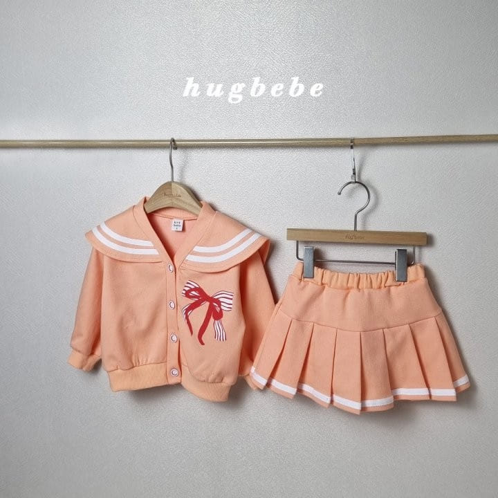 Hug Bebe - Korean Children Fashion - #fashionkids - Sera Collar Ribbon Cardigan - 5