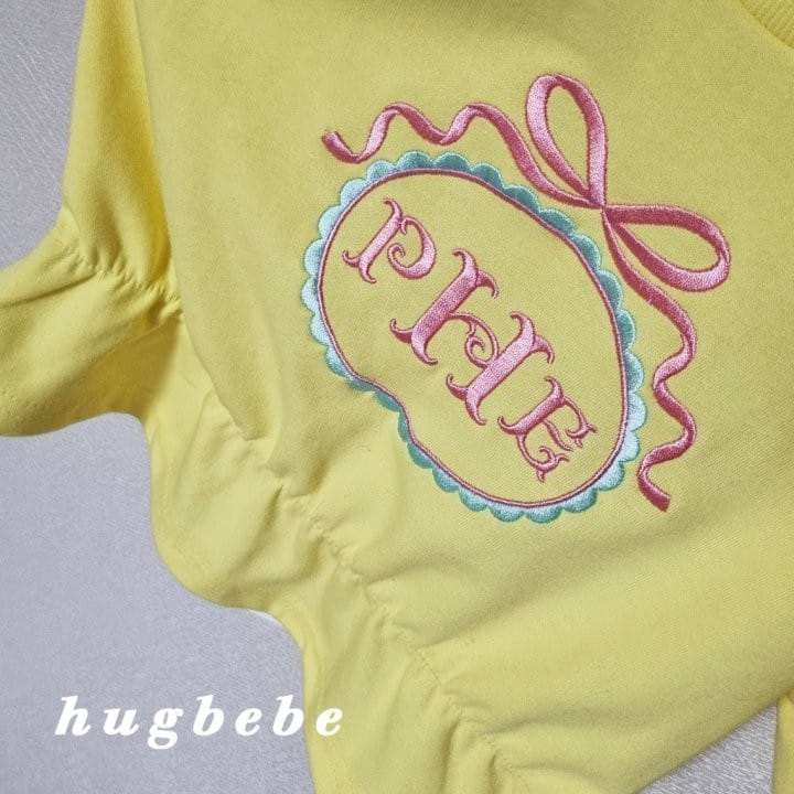 Hug Bebe - Korean Children Fashion - #todddlerfashion - Ribbon Embroidery Top Bottom Set - 11