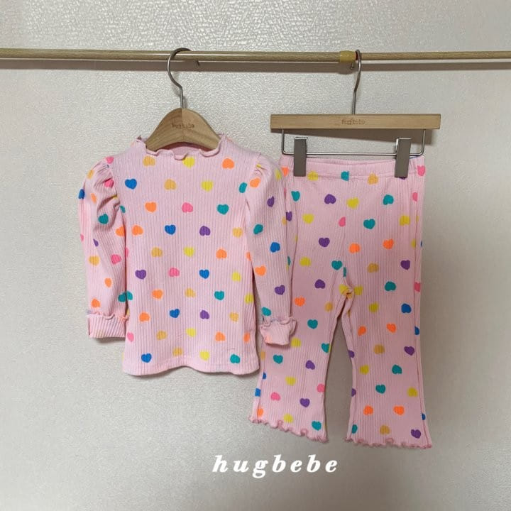 Hug Bebe - Korean Children Fashion - #todddlerfashion - Heart Manddang Frill Pants - 2