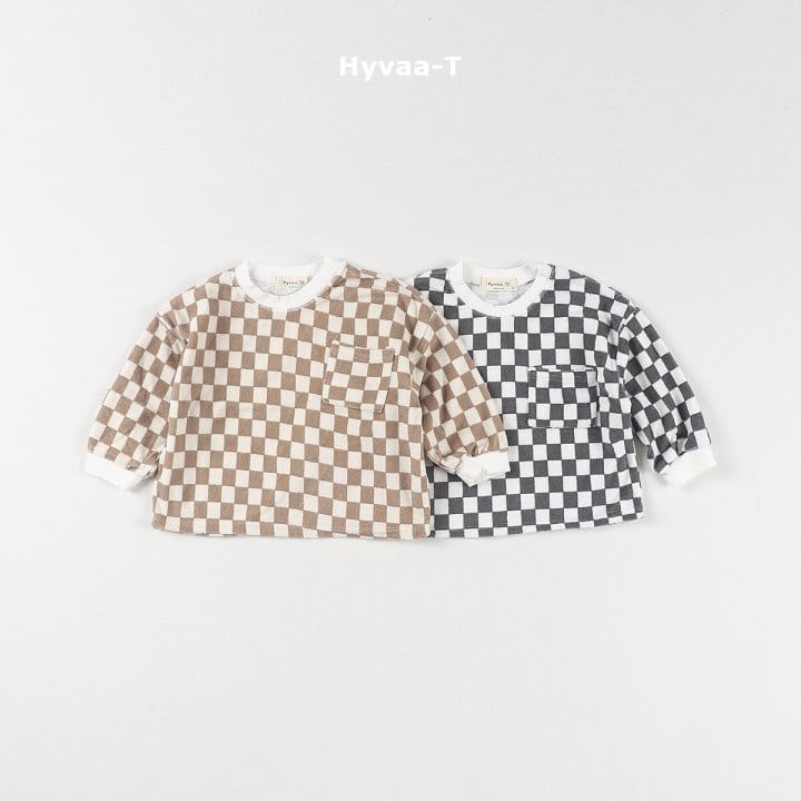 Hyvaa - Korean Children Fashion - #kidsstore - Terry Check Tee