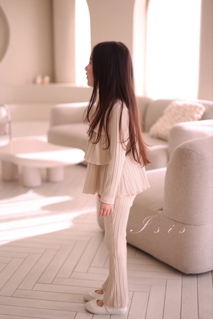 Isis - Korean Children Fashion - #Kfashion4kids - Three Layered Frill Top Bottom Set - 5