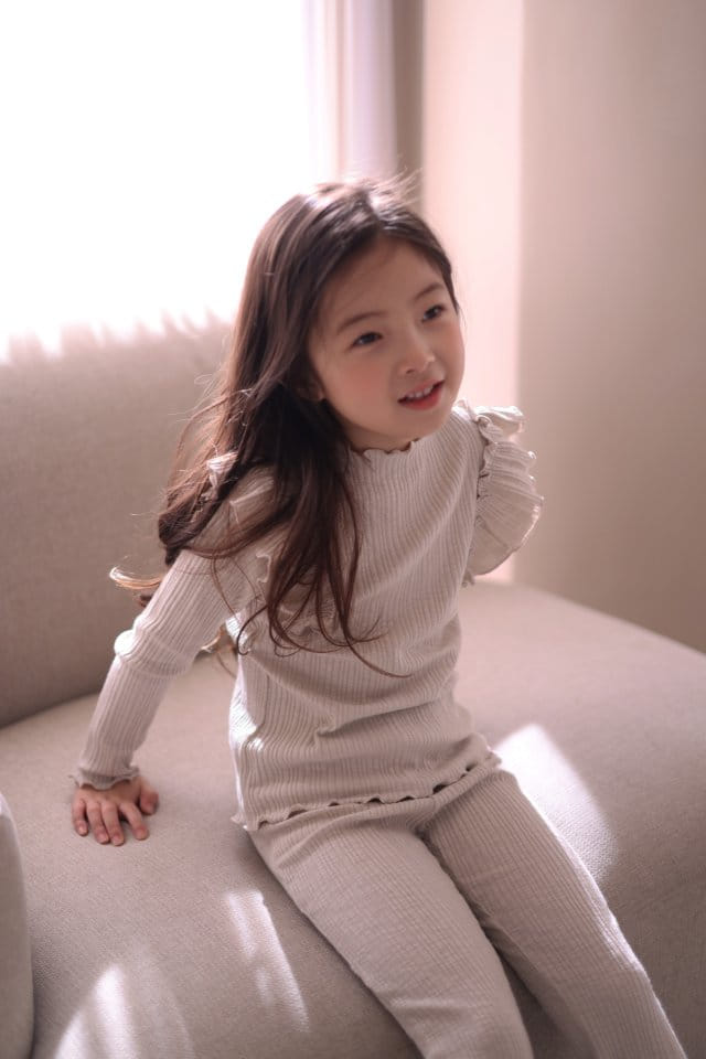 Isis - Korean Children Fashion - #discoveringself - Wing Frill Top Bottom Set - 6