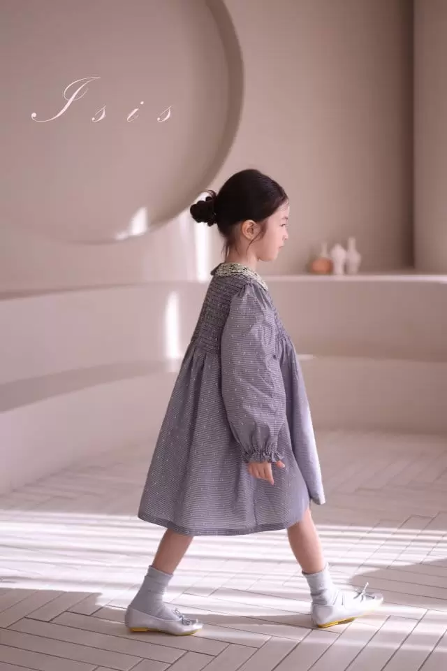 Isis - Korean Children Fashion - #littlefashionista - Dot Flower Embroidery One-Piece - 10